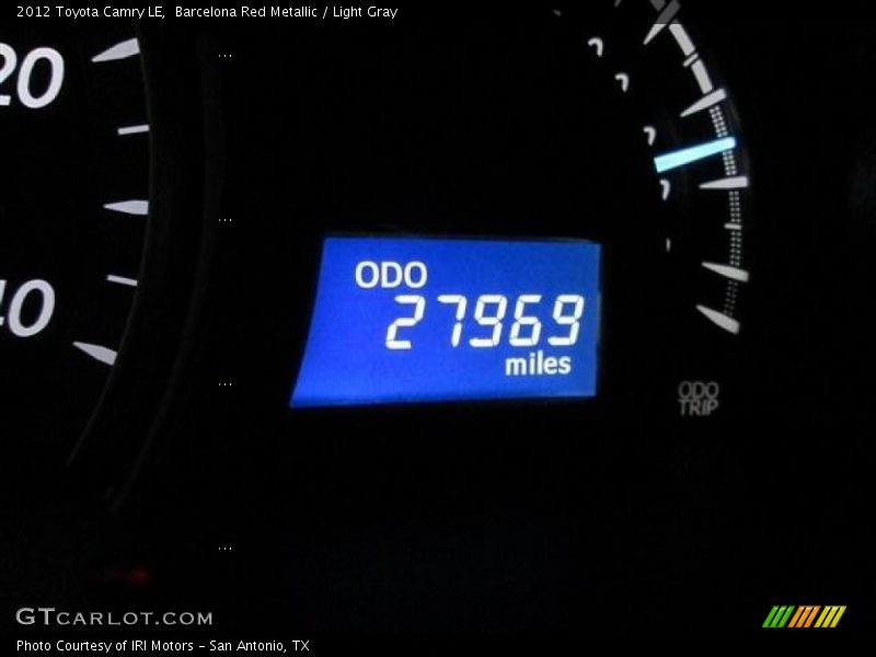 Barcelona Red Metallic / Light Gray 2012 Toyota Camry LE