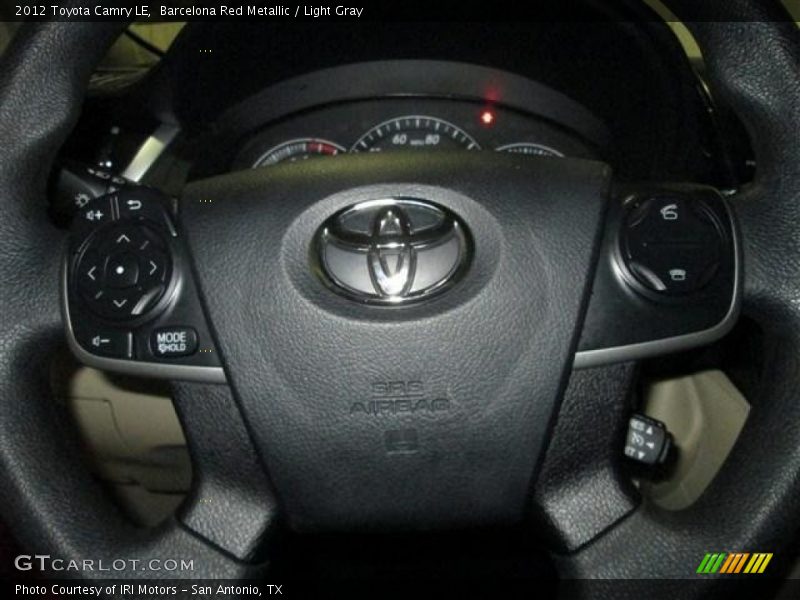 Barcelona Red Metallic / Light Gray 2012 Toyota Camry LE