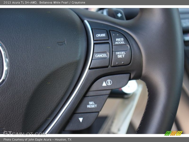 Bellanova White Pearl / Graystone 2013 Acura TL SH-AWD