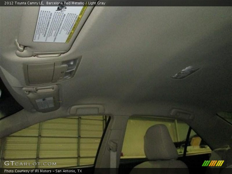 Barcelona Red Metallic / Light Gray 2012 Toyota Camry LE