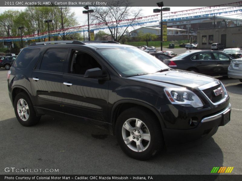 Carbon Black Metallic / Ebony 2011 GMC Acadia SL AWD