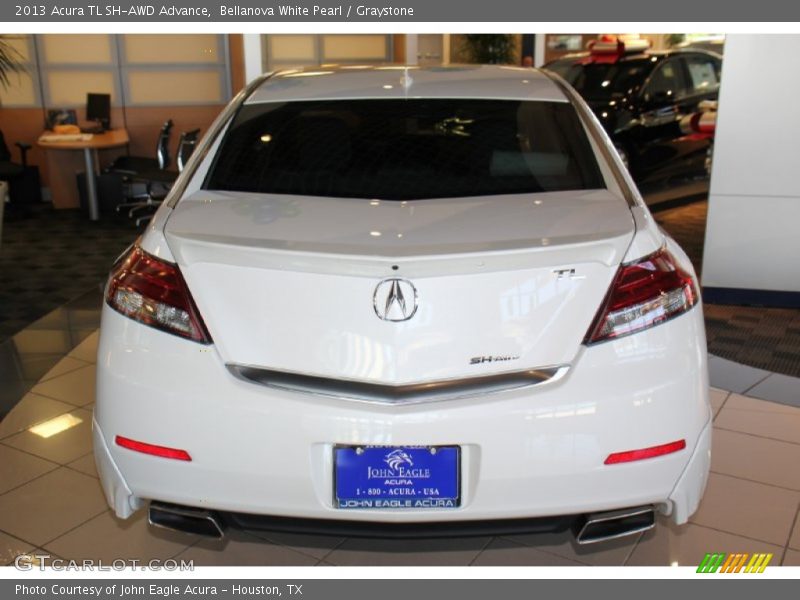 Bellanova White Pearl / Graystone 2013 Acura TL SH-AWD Advance