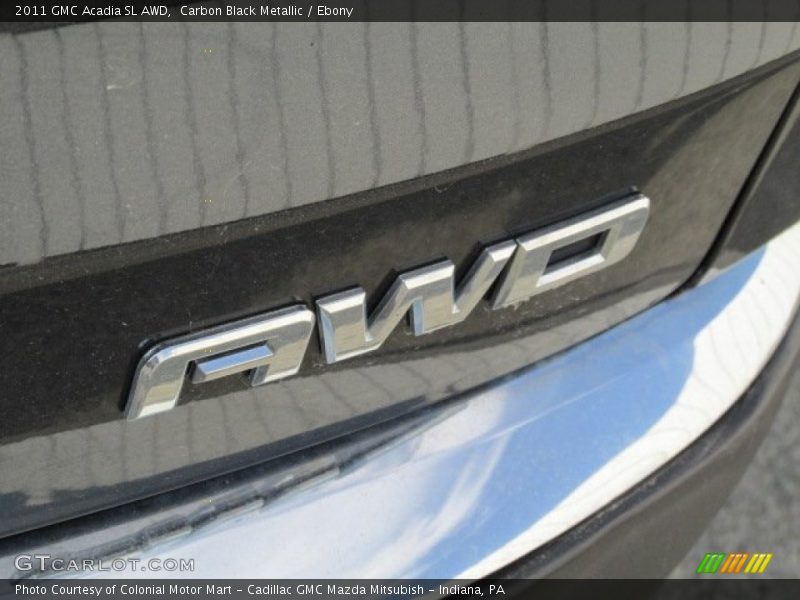 Carbon Black Metallic / Ebony 2011 GMC Acadia SL AWD