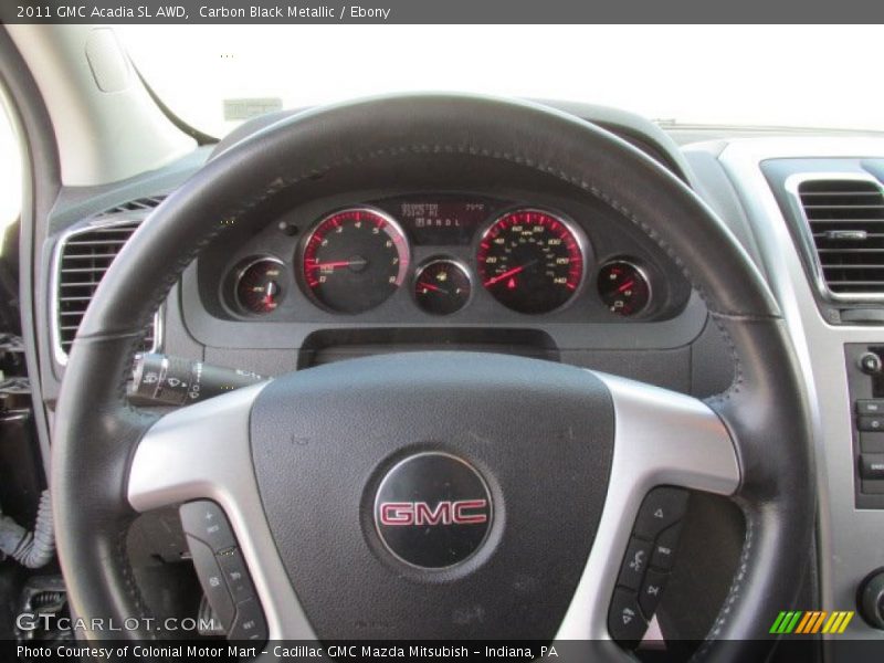 Carbon Black Metallic / Ebony 2011 GMC Acadia SL AWD