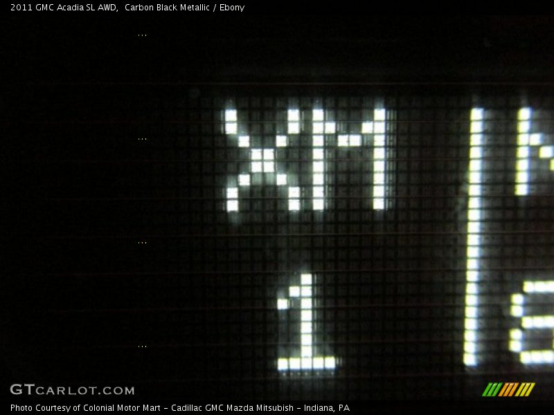 Carbon Black Metallic / Ebony 2011 GMC Acadia SL AWD