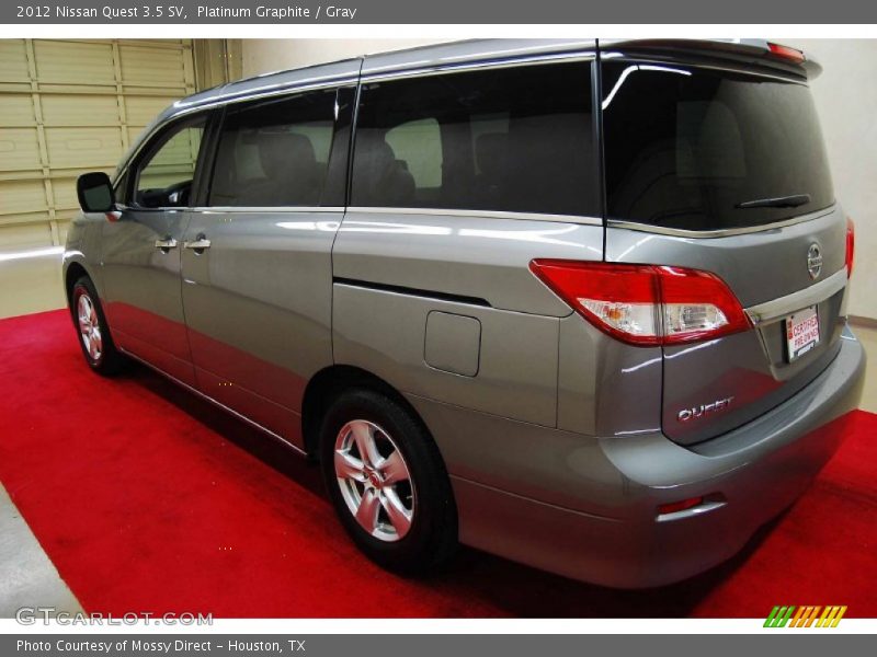 Platinum Graphite / Gray 2012 Nissan Quest 3.5 SV