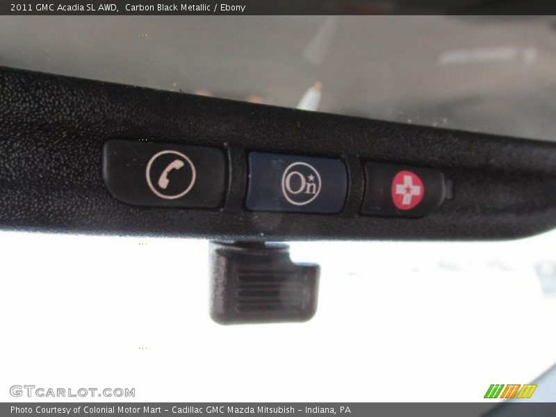 Carbon Black Metallic / Ebony 2011 GMC Acadia SL AWD
