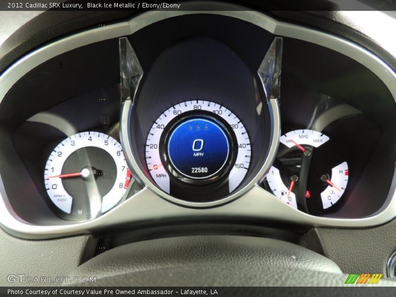 Black Ice Metallic / Ebony/Ebony 2012 Cadillac SRX Luxury