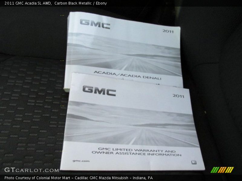 Carbon Black Metallic / Ebony 2011 GMC Acadia SL AWD