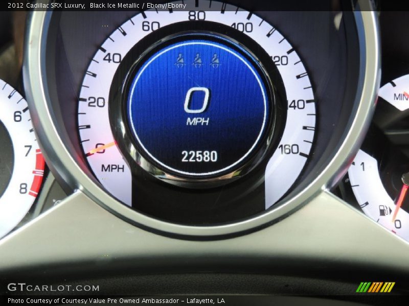 Black Ice Metallic / Ebony/Ebony 2012 Cadillac SRX Luxury