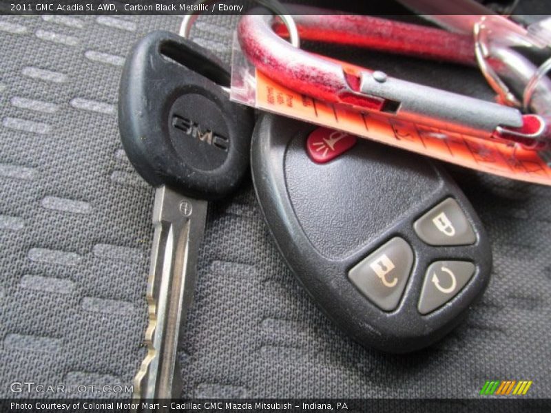 Carbon Black Metallic / Ebony 2011 GMC Acadia SL AWD