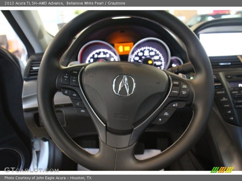 Bellanova White Pearl / Graystone 2013 Acura TL SH-AWD Advance