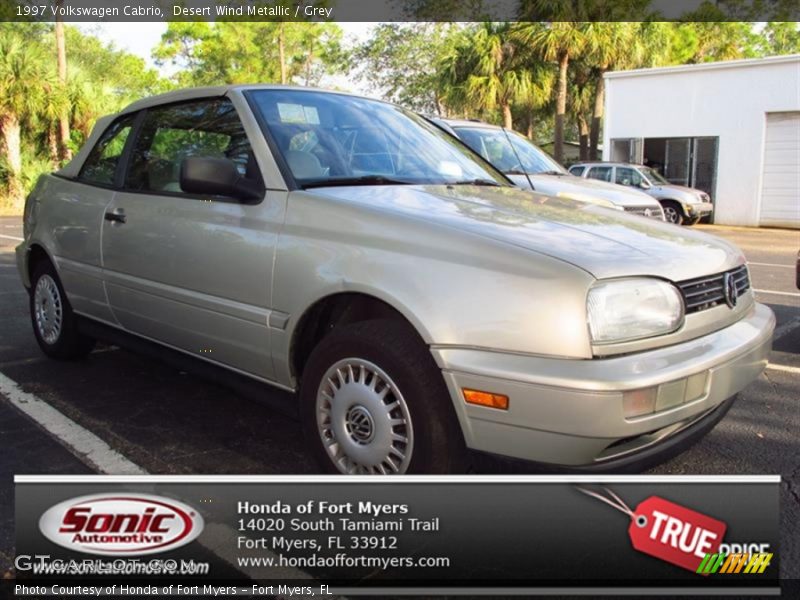 Desert Wind Metallic / Grey 1997 Volkswagen Cabrio