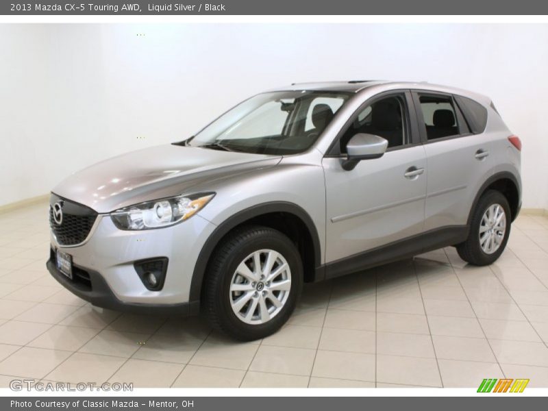 Liquid Silver / Black 2013 Mazda CX-5 Touring AWD