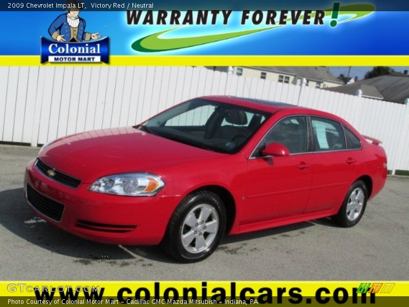 Victory Red / Neutral 2009 Chevrolet Impala LT