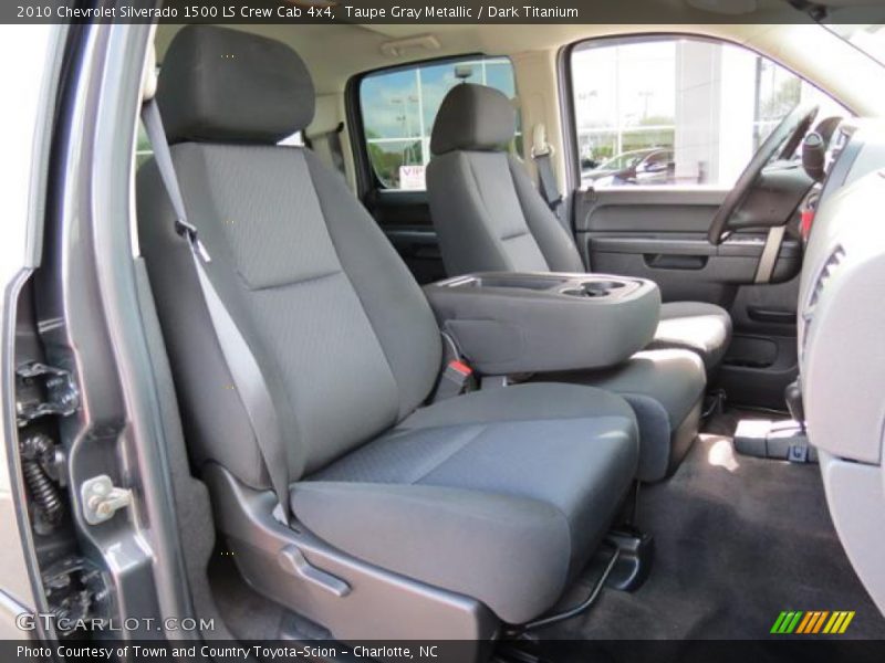 Taupe Gray Metallic / Dark Titanium 2010 Chevrolet Silverado 1500 LS Crew Cab 4x4