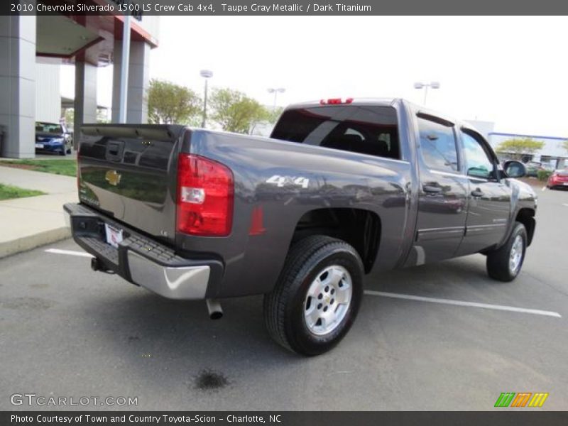 Taupe Gray Metallic / Dark Titanium 2010 Chevrolet Silverado 1500 LS Crew Cab 4x4