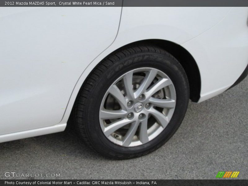 Crystal White Pearl Mica / Sand 2012 Mazda MAZDA5 Sport
