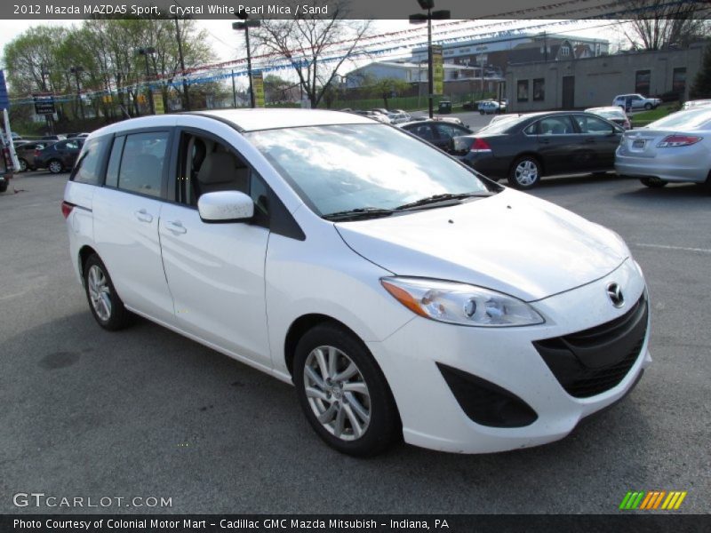 Crystal White Pearl Mica / Sand 2012 Mazda MAZDA5 Sport
