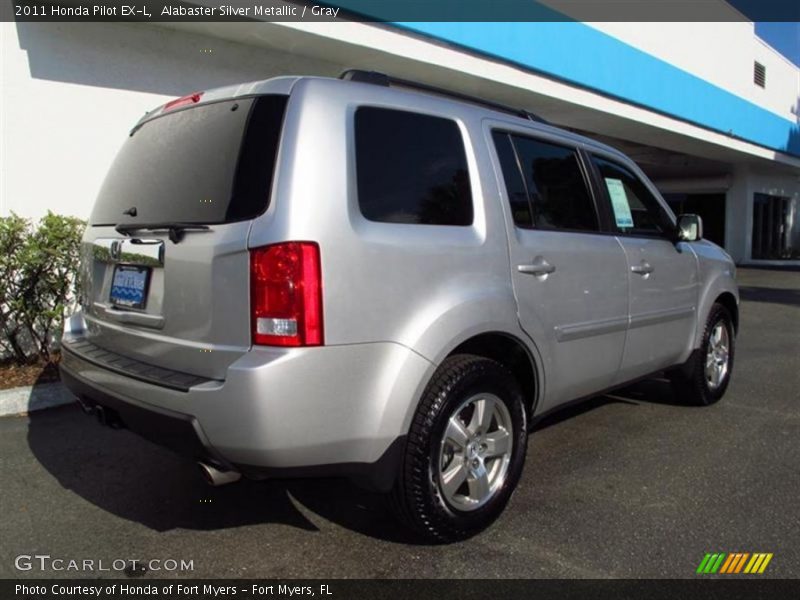 Alabaster Silver Metallic / Gray 2011 Honda Pilot EX-L