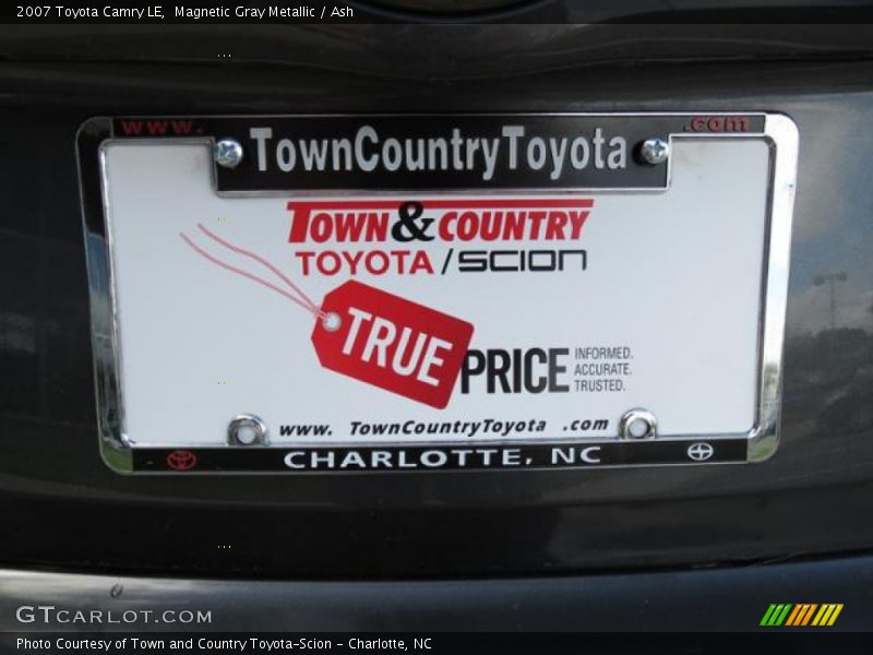 Magnetic Gray Metallic / Ash 2007 Toyota Camry LE