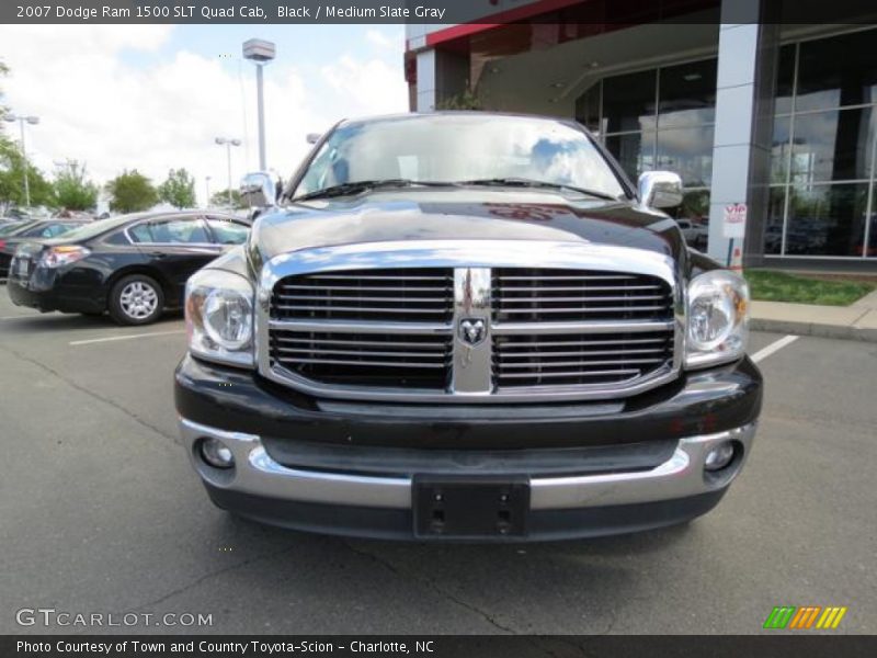 Black / Medium Slate Gray 2007 Dodge Ram 1500 SLT Quad Cab