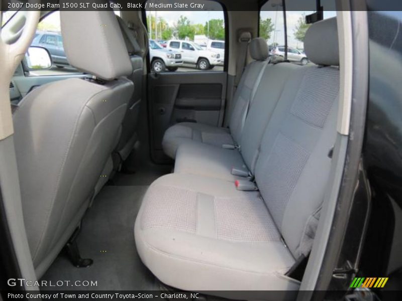 Black / Medium Slate Gray 2007 Dodge Ram 1500 SLT Quad Cab