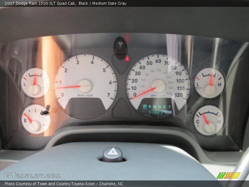 Black / Medium Slate Gray 2007 Dodge Ram 1500 SLT Quad Cab