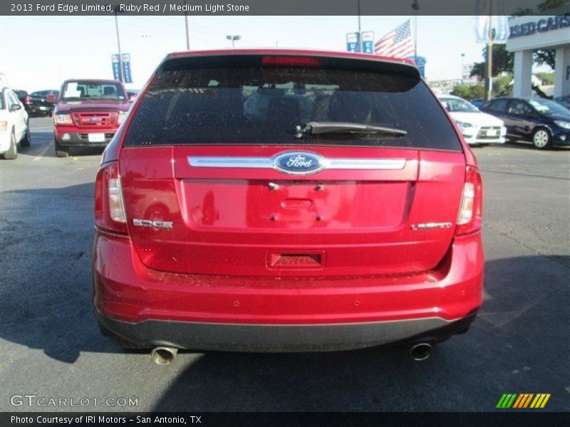 Ruby Red / Medium Light Stone 2013 Ford Edge Limited