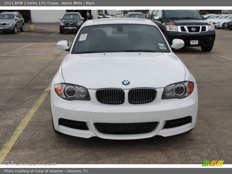 Alpine White / Black 2011 BMW 1 Series 135i Coupe