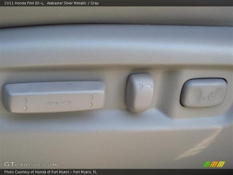 Alabaster Silver Metallic / Gray 2011 Honda Pilot EX-L