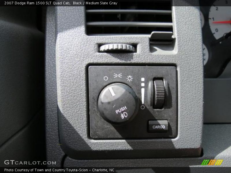 Black / Medium Slate Gray 2007 Dodge Ram 1500 SLT Quad Cab