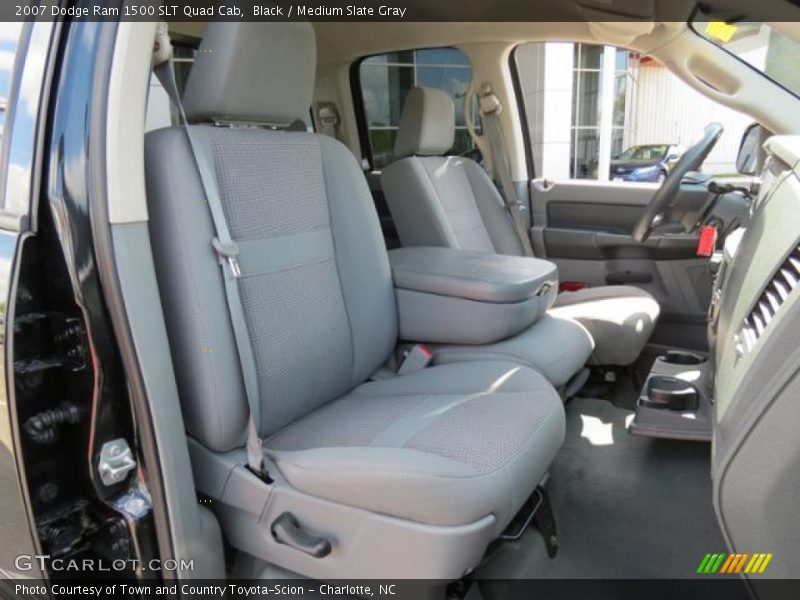 Black / Medium Slate Gray 2007 Dodge Ram 1500 SLT Quad Cab