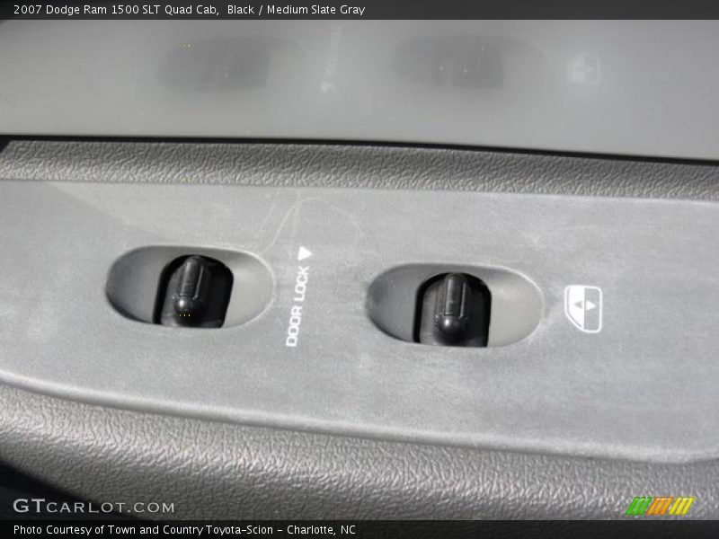 Black / Medium Slate Gray 2007 Dodge Ram 1500 SLT Quad Cab