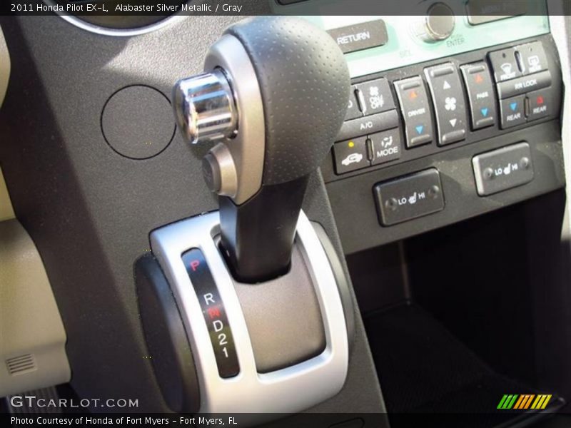 Alabaster Silver Metallic / Gray 2011 Honda Pilot EX-L