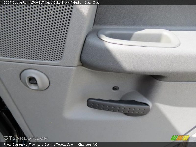 Black / Medium Slate Gray 2007 Dodge Ram 1500 SLT Quad Cab
