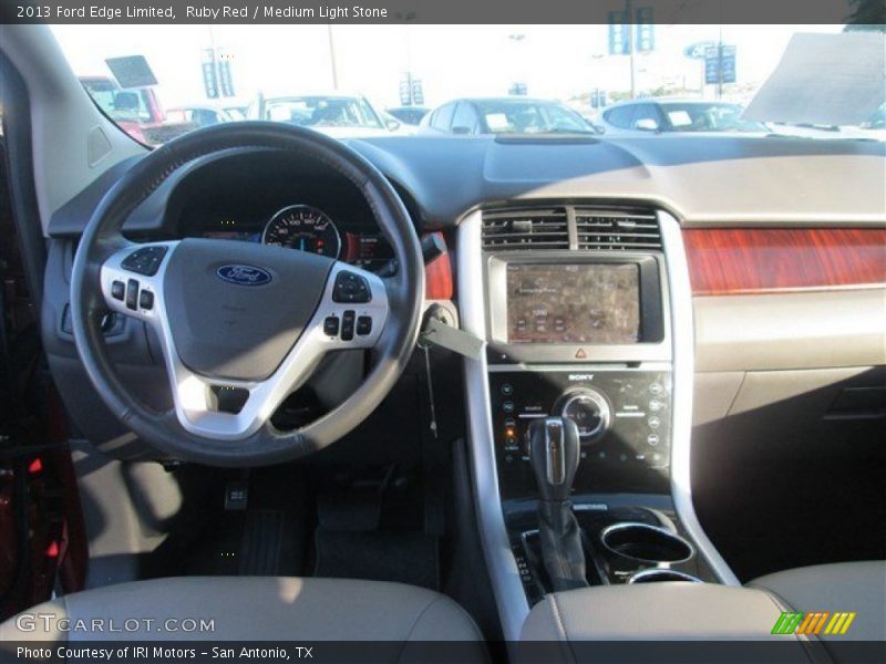 Ruby Red / Medium Light Stone 2013 Ford Edge Limited