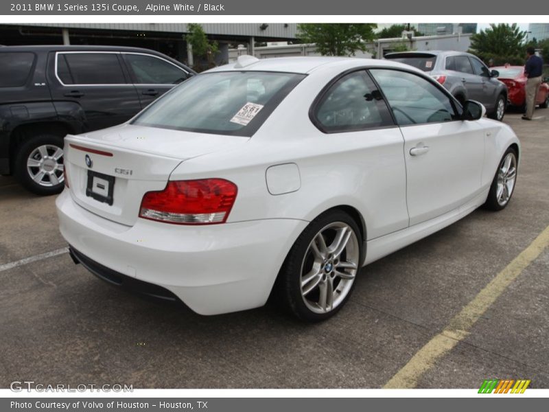Alpine White / Black 2011 BMW 1 Series 135i Coupe