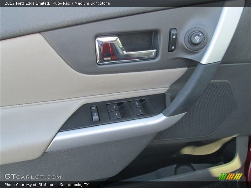 Ruby Red / Medium Light Stone 2013 Ford Edge Limited