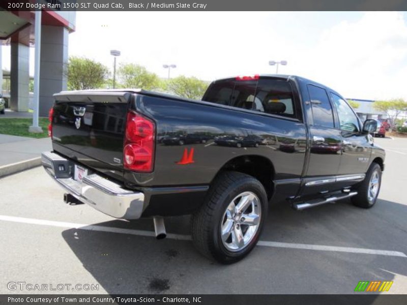 Black / Medium Slate Gray 2007 Dodge Ram 1500 SLT Quad Cab