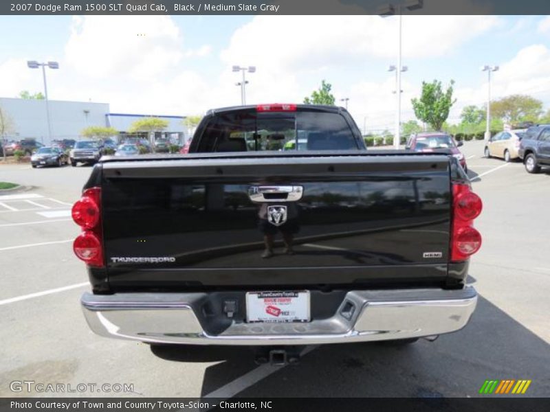 Black / Medium Slate Gray 2007 Dodge Ram 1500 SLT Quad Cab
