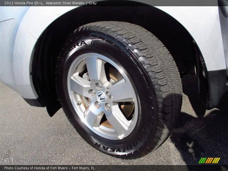 Alabaster Silver Metallic / Gray 2011 Honda Pilot EX-L