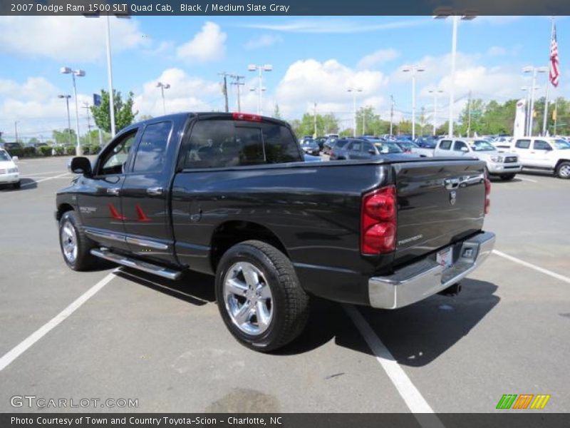 Black / Medium Slate Gray 2007 Dodge Ram 1500 SLT Quad Cab