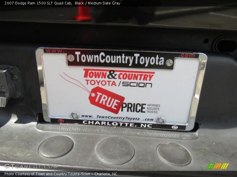 Black / Medium Slate Gray 2007 Dodge Ram 1500 SLT Quad Cab