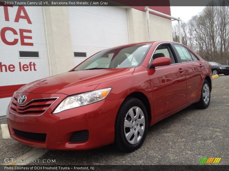 Barcelona Red Metallic / Ash Gray 2010 Toyota Camry LE V6
