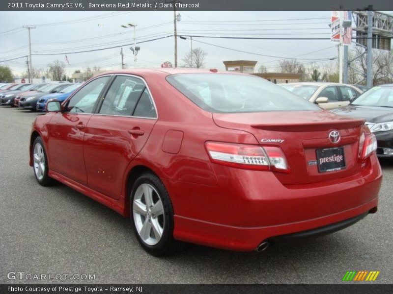 Barcelona Red Metallic / Dark Charcoal 2011 Toyota Camry SE V6