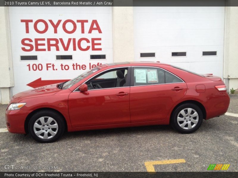 Barcelona Red Metallic / Ash Gray 2010 Toyota Camry LE V6