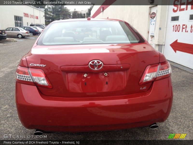 Barcelona Red Metallic / Ash Gray 2010 Toyota Camry LE V6