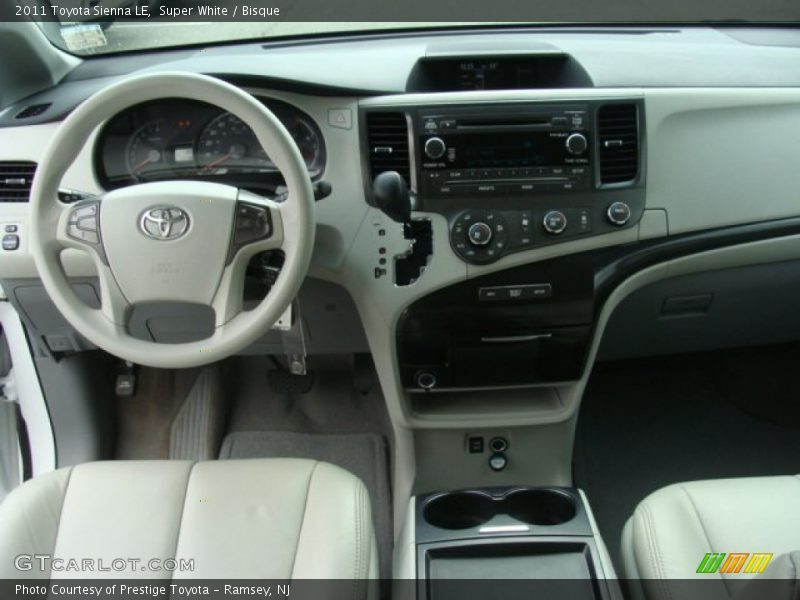 Super White / Bisque 2011 Toyota Sienna LE