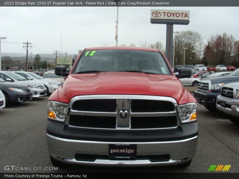 Flame Red / Dark Slate Gray/Medium Graystone 2012 Dodge Ram 1500 ST Regular Cab 4x4